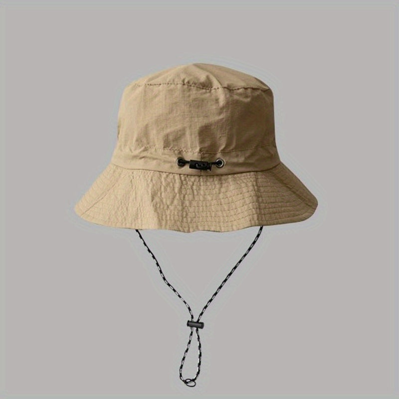 2 in 1 Bucket Hat Portable Bag Drawstring Sun Hat Lightweight Boonie