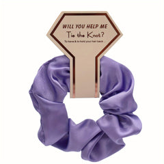 Large Silk Scrunchie for Wedding Party Gift