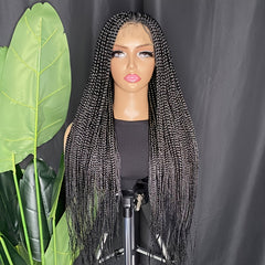 44 Cm Lace Front Box Braided Wigs Knotless Cornrow Braids Wig