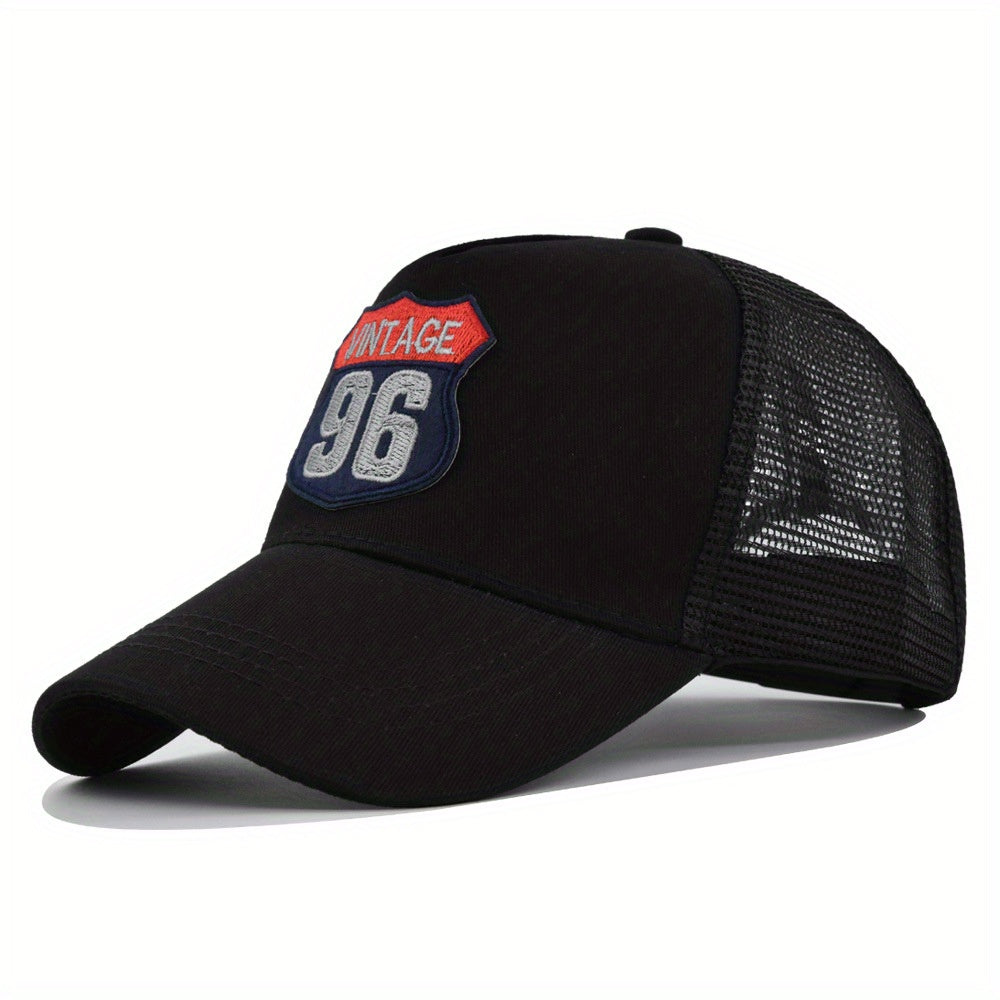 Casual Duck Embroidered Baseball Cap Mesh Sun Visor