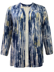  All-Over Print Long Sleeve Open Front Cardigan