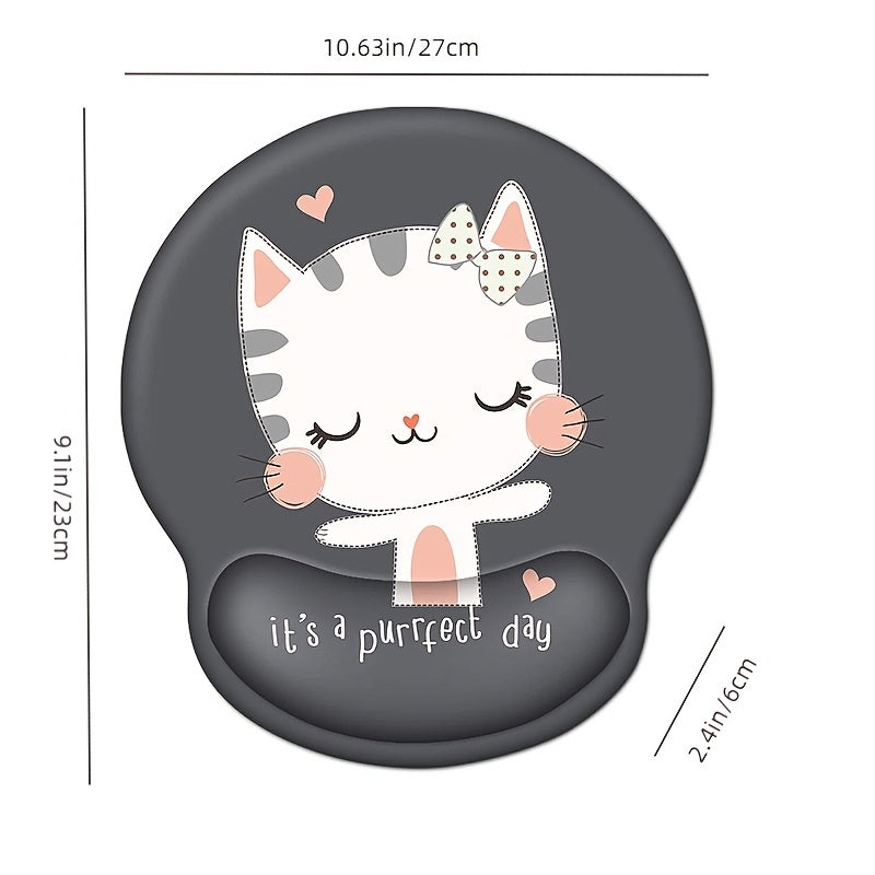 Cartoon Silicone Wristrest Mouse Pad for Desktop