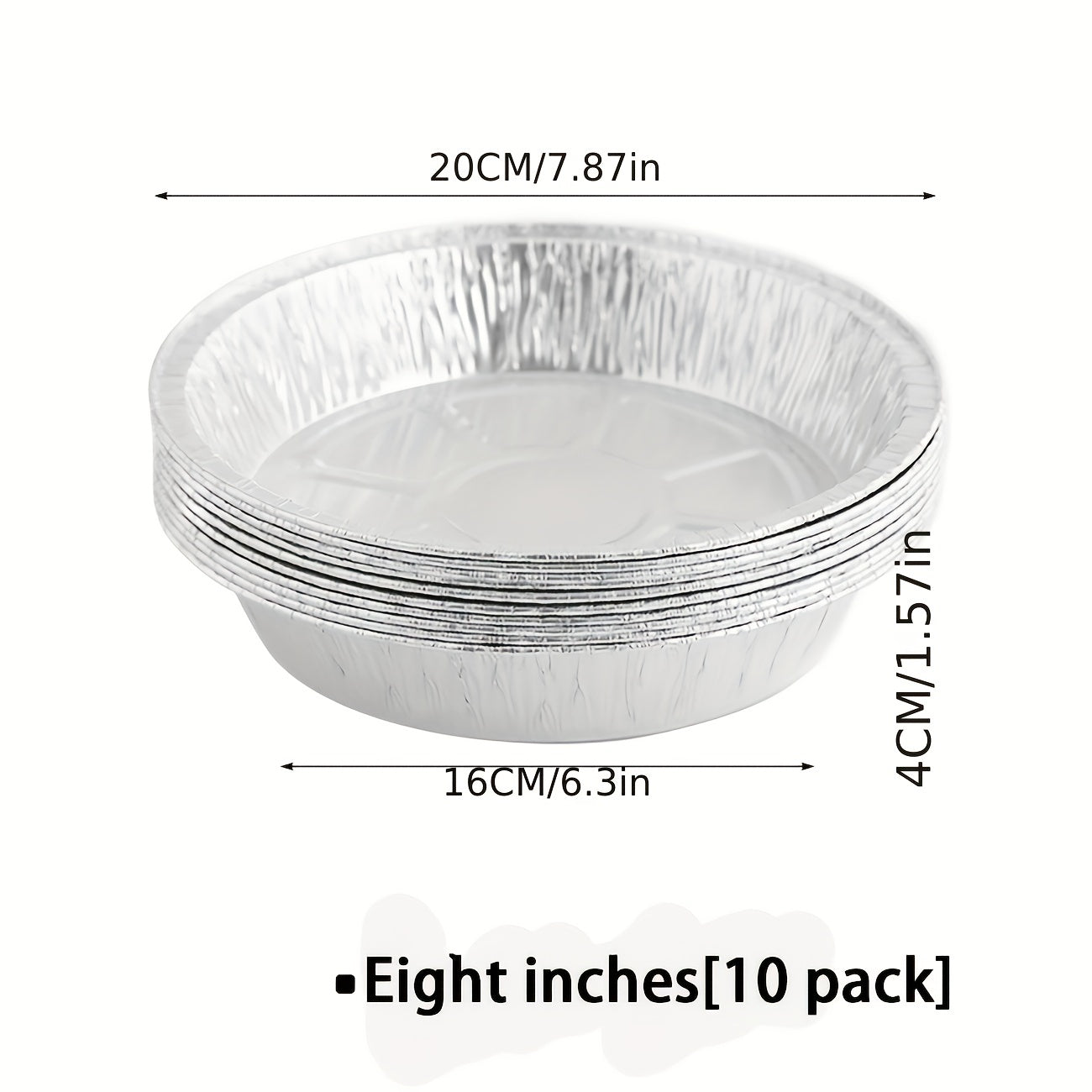 10pc Tinfoil Tray Set for Air Fryers BBQs Camping Parties