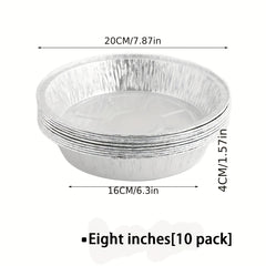 10pc Tinfoil Tray Set for Air Fryers BBQs Camping Parties