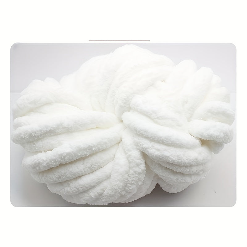 2pcs Polyester Chenille Thread Ice Strips for DIY Knitting Crocheting Blanket