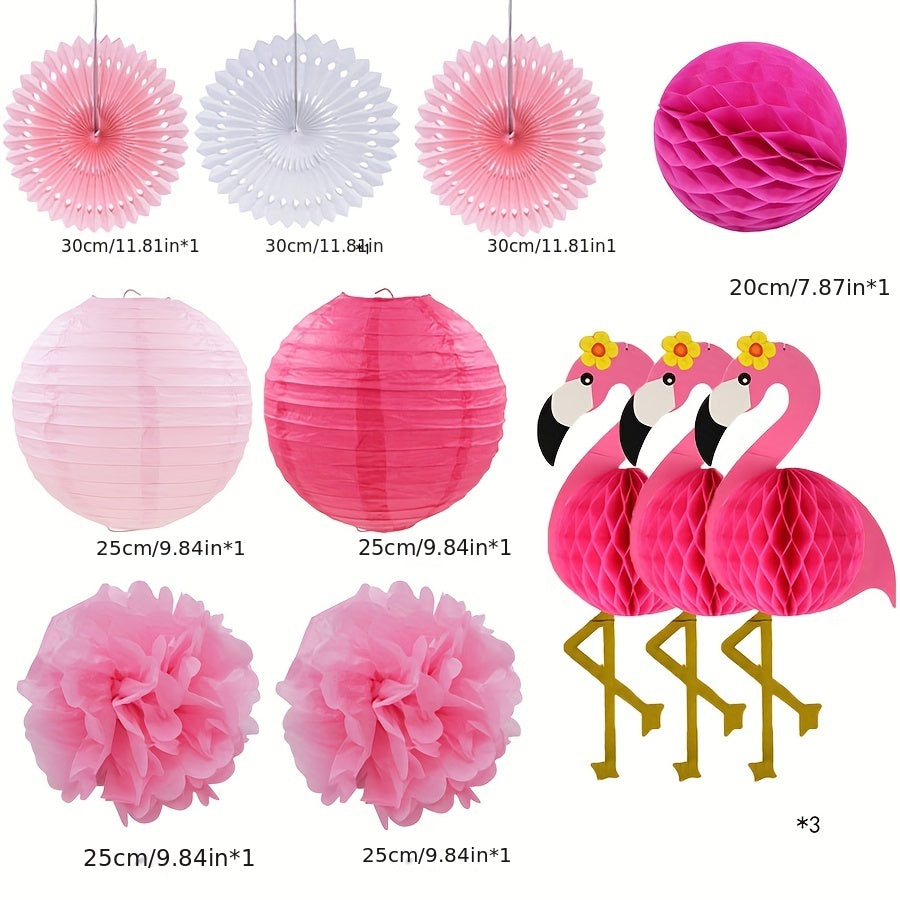 Flamingo Party Decorations Set - Luau Birthday Tropical Bachelorette Party