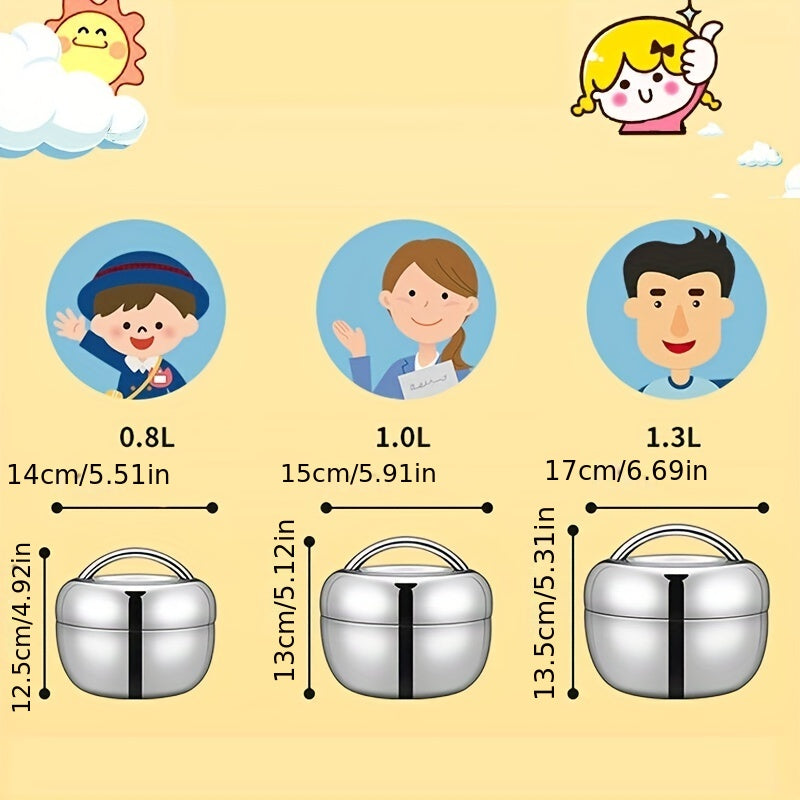 Stainless Steel Food Flask Insulated Lunch Box Portable Bento Box