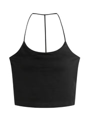 2pcs Girl's Solid Cami Top Padded Undershirts for Teens 13-20 Years Old