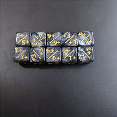 10-Piece Set 1 Dual Energy Dice for Math Lessons & Table Games