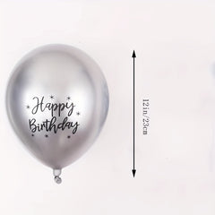Metallic Printed Balloon Set 6 pcs Venue Decoration