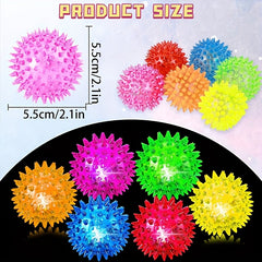 LED Flashing Spiky Sensory Stress Ball - Glow in the Dark - School Rewards