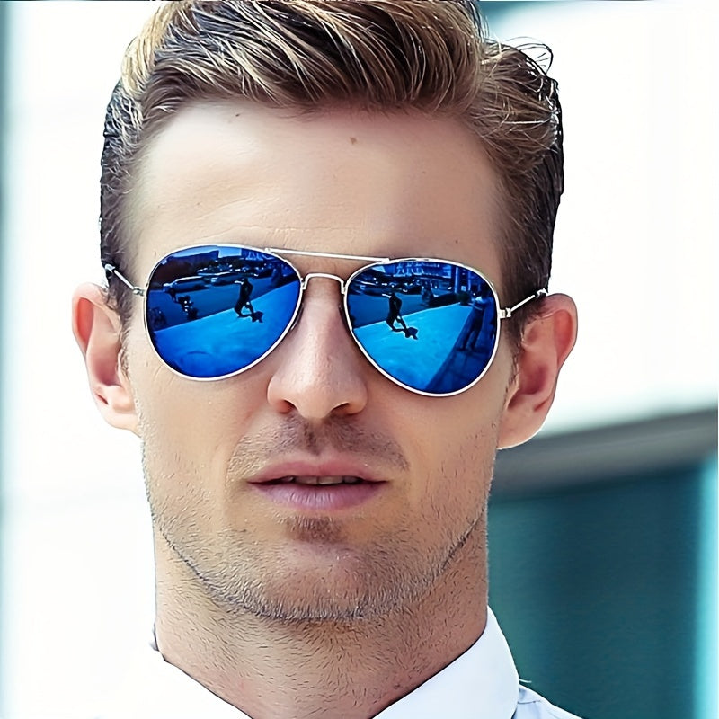 Vintage Alloy Sunglasses Gradient UV Protection