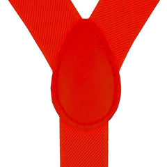 Men's Red Suspenders Adjustable Y Back Elastic Strong Clips Unisex