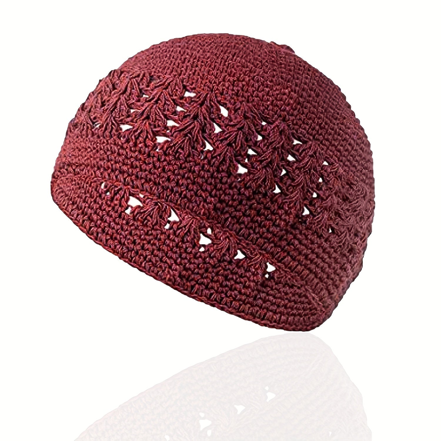 Hip Hop Knitted Beanie Hollow Crochet Beanie Elastic Hat