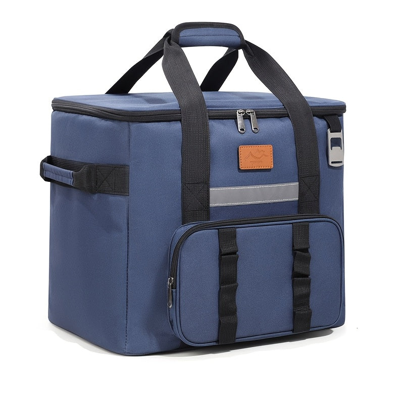 40L Insulated Picnic Bag Large Capacity Outdoor Cooler Durable Oxford Fabric