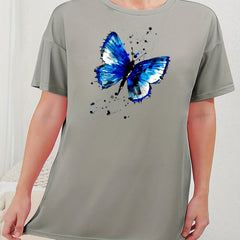  Tie Dye Butterfly Print Lounge Dress