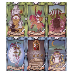 Hedgehog Tarot Cards & Guide for Family Outdoor Camping Activities