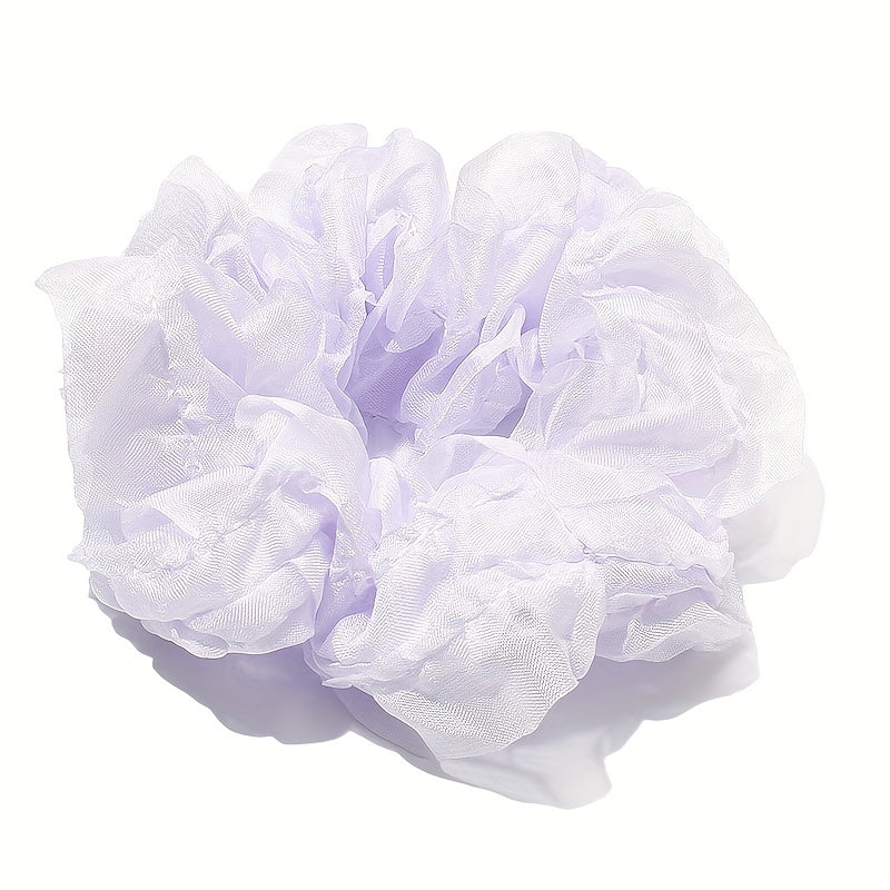 Ruched Ruffled Scrunchies Hair Tie Lace Hair Rope Sweet Ponytail Holder