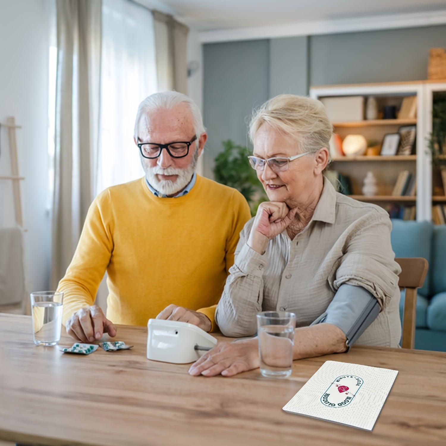 A5 Health Logbook: Blood Glucose, Pressure & Heart Rate