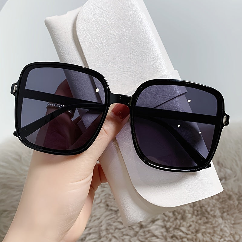 Gradient Square Sunglasses Women Rimless Sunshade Eyeglasses
