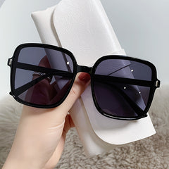 Gradient Square Sunglasses Women Rimless Sunshade Eyeglasses