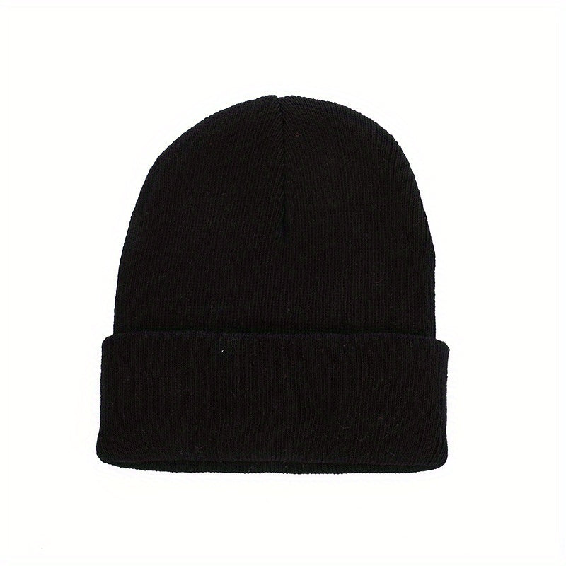 Autumn Winter Wool Knitted Hat Plus Velvet Warm Hat