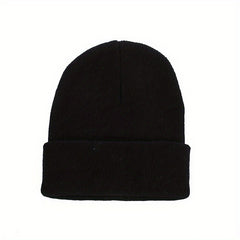 Autumn Winter Wool Knitted Hat Plus Velvet Warm Hat