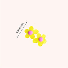 2Packs Flower Hair Clip Barrette Retro Floral Hair Clips Girls Women Kids
