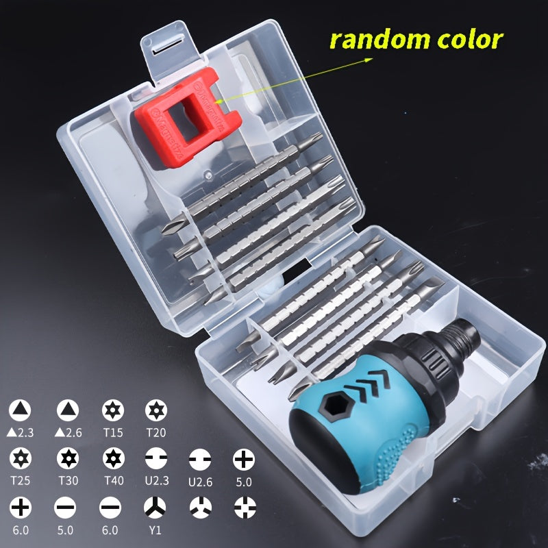 18-in-1 Ratchet & Screwdriver Set Mini Telescopic Industrial Tools