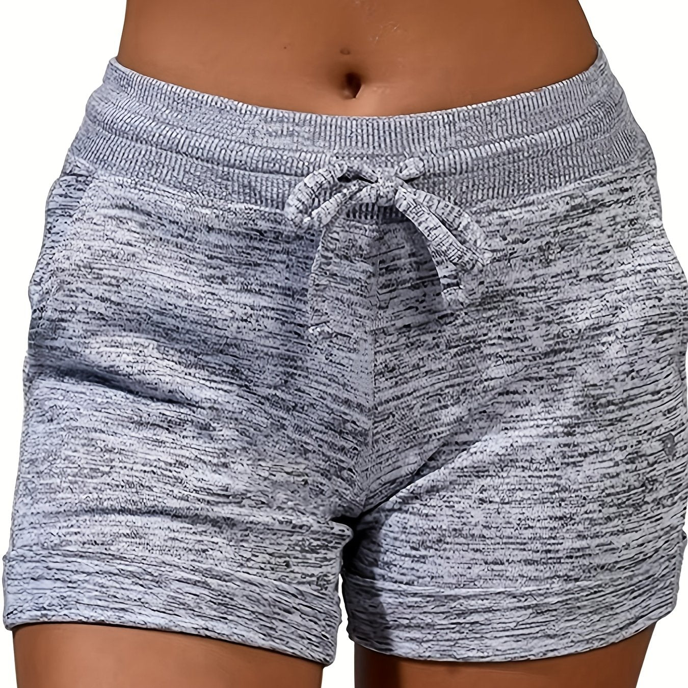 Dual Pockets Drawstring Shorts for Women