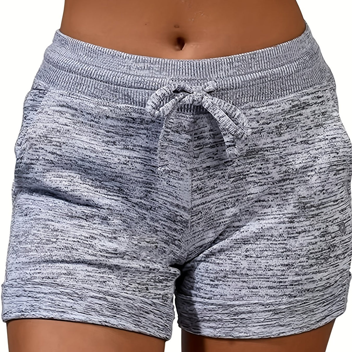 Dual Pockets Drawstring Shorts for Women