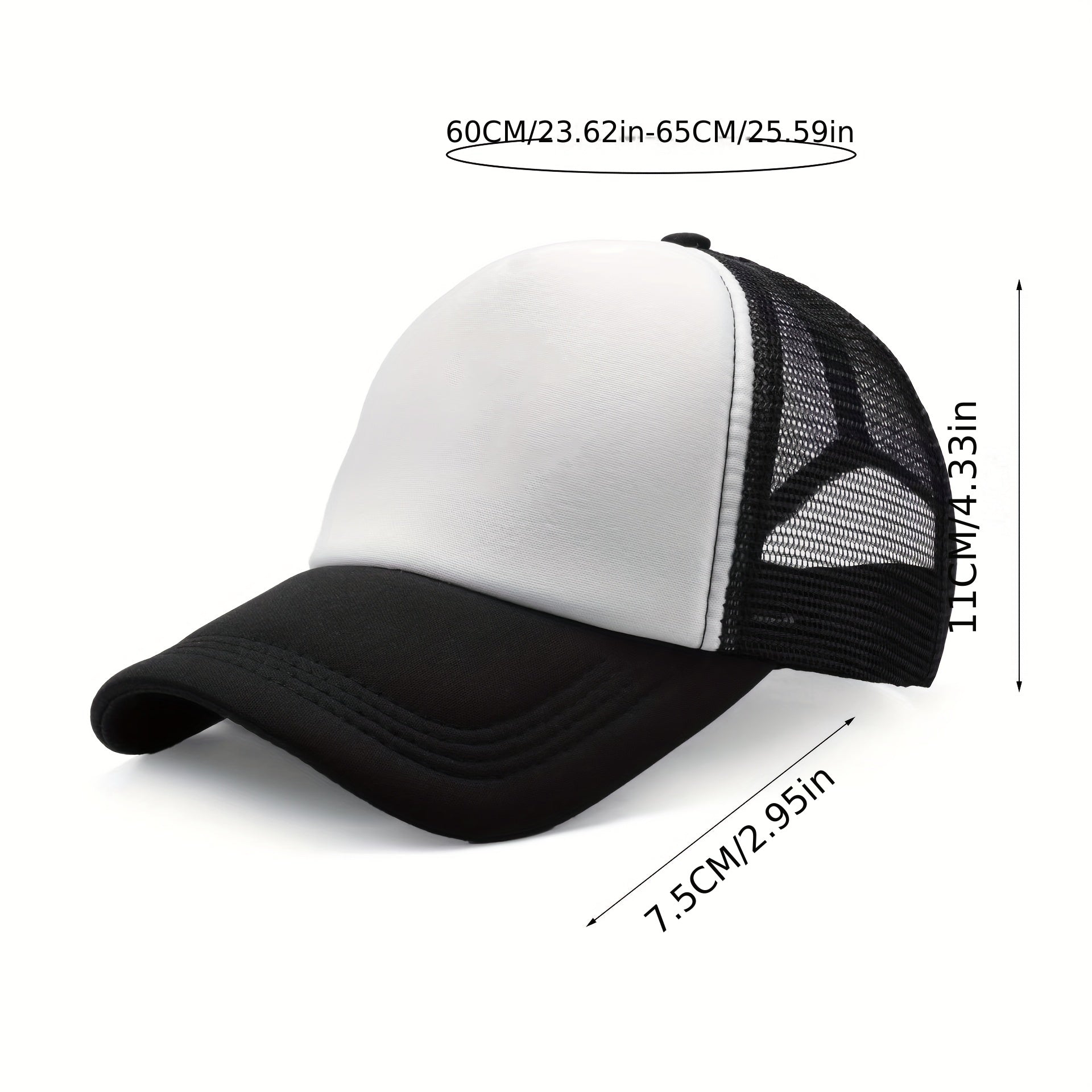 Birthday Cake Print Trucker Hat Baseball Cap Sunshade Dad Hats