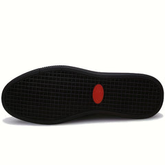 CLOHOO Personalized Leather Dress Shoes Custom Slip On Flat Shoes