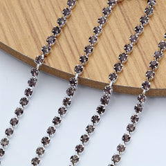 6 Pcs Claw Rhinestone Chain for DIY Nail Art, Shoes, Clothing
