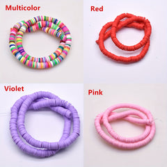 6mm Polymer Clay Rubber Spacer Beads for Jewelry Making