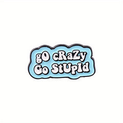 Funny Quote Enamel Pins Badges Letters Dialog Bag Brooches Cartoon Lapel Pin