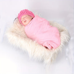Baby Blanket Photography Props Souvenir Shooting Long Fur Blanket