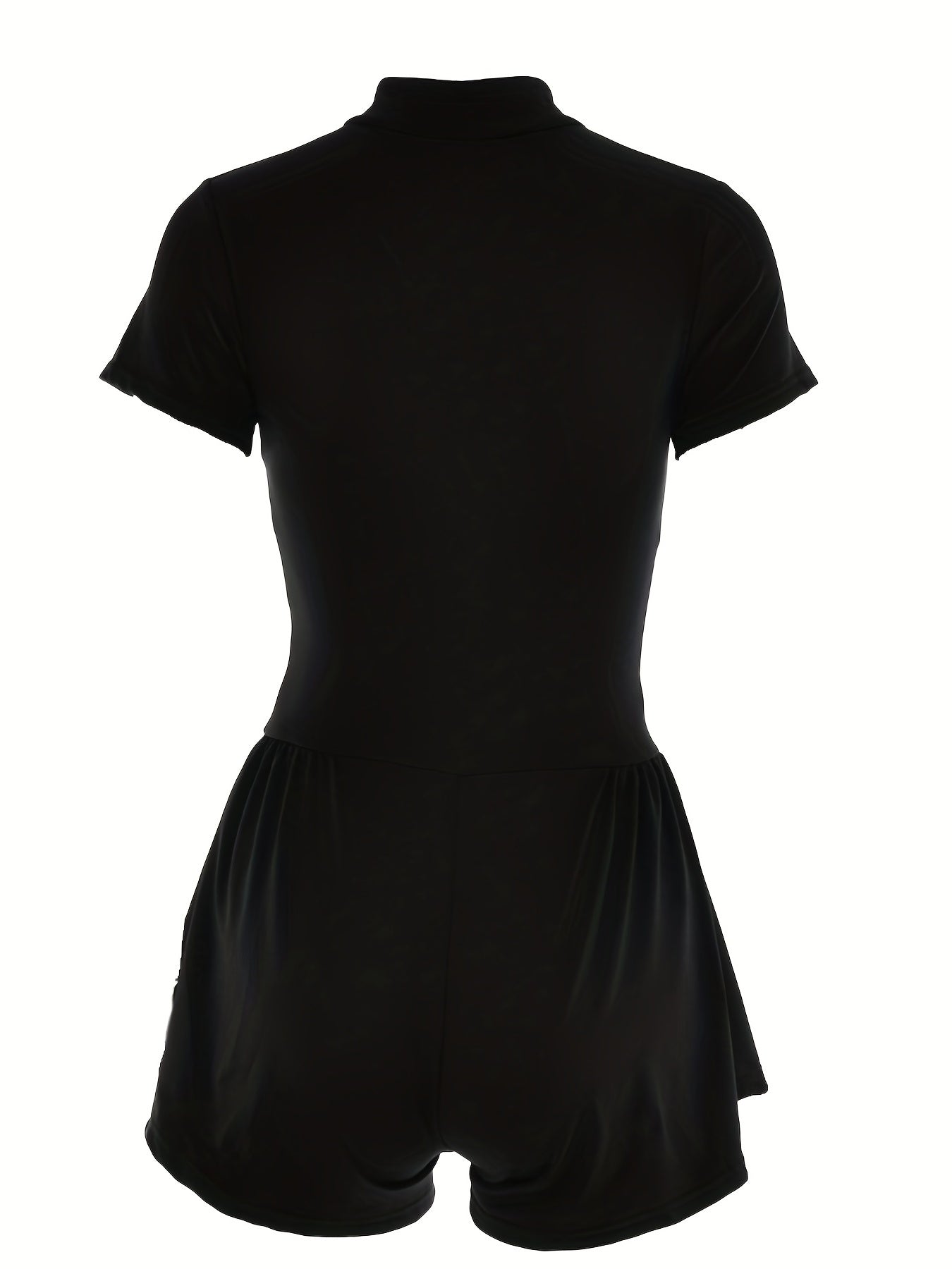Short Sleeve Corset Jumpsuit Solid Casual Wide Leg Jumpsuit