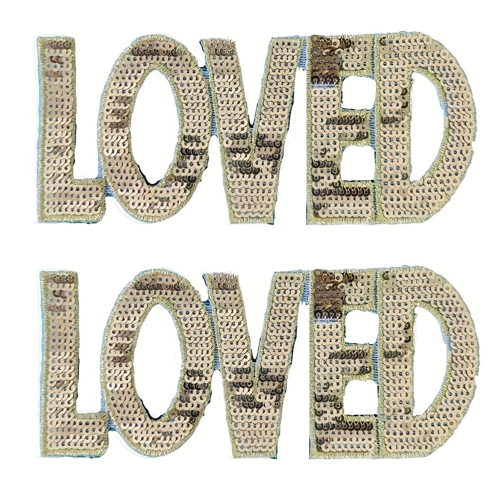 Sequin Patches Iron On Stickers DIY Decoration For T-shirt