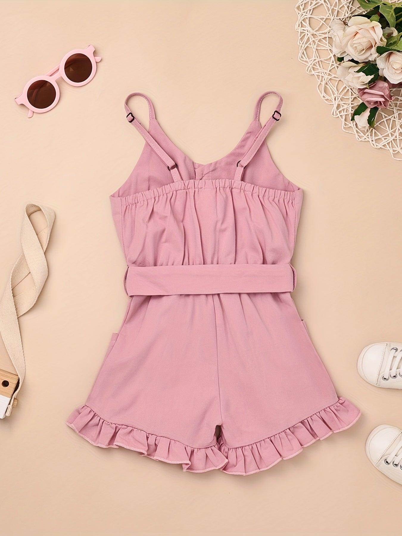 Toddler Girls' Cami Romper for 6 Months-5 Years