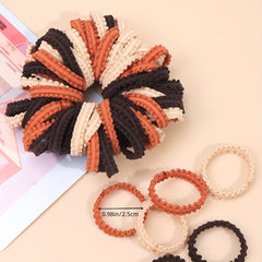 50pcs Soft Hair Tie Elastic Ponytail Holder Hair Ring Women Girls Hair Accessory