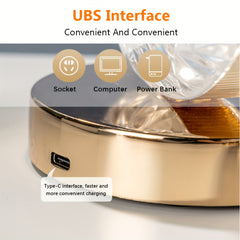 Portable Crystal LED Table Lamp 3 Brightness Levels