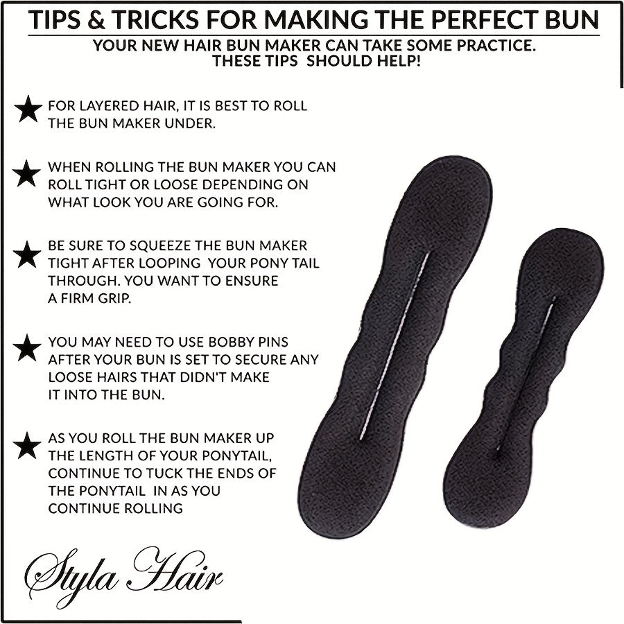 4pcs Bun Maker Hair Styling Tools Girls Hair Accessories