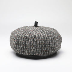 Women's Classic Stripes Beret Hat French Beanie for Winter Fall