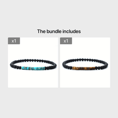 Men's Frosted Stone Beads Bracelet Gift For Men