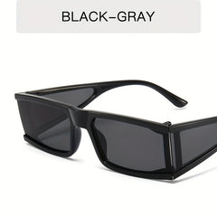 Y2K Futuristic Sunglasses Mirror Lens Glasses UV400