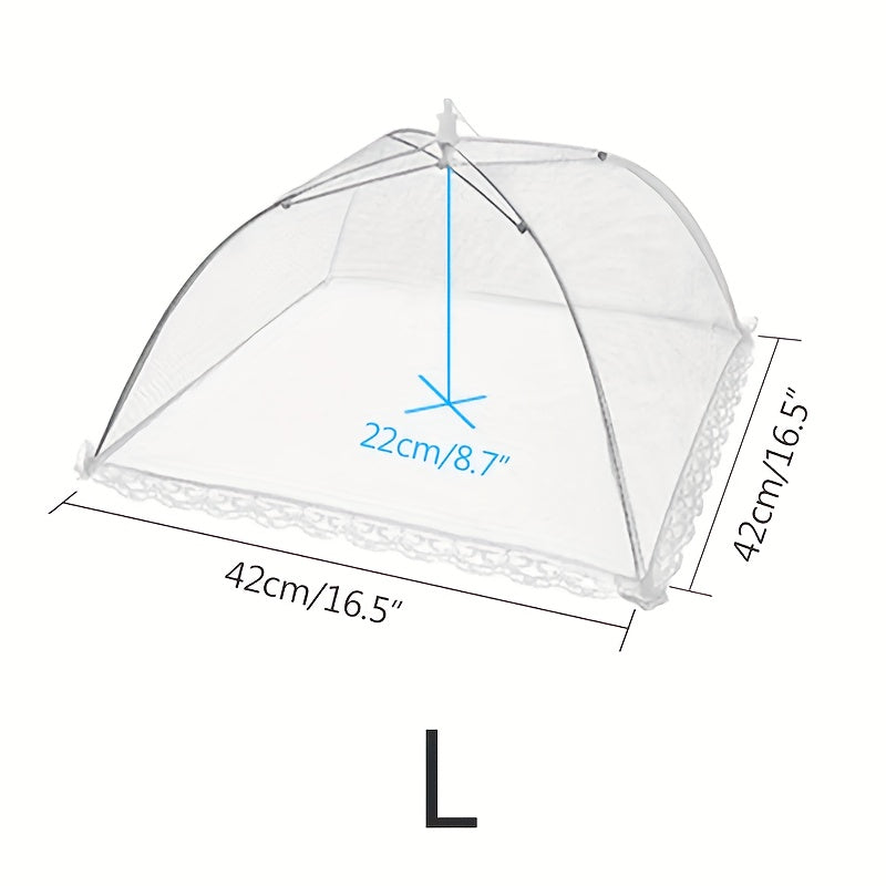 Foldable Mesh Food Cover Anti-mosquito Table Cover Household Meal Cover