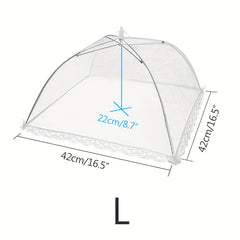 Foldable Mesh Food Cover Anti-mosquito Table Cover Household Meal Cover