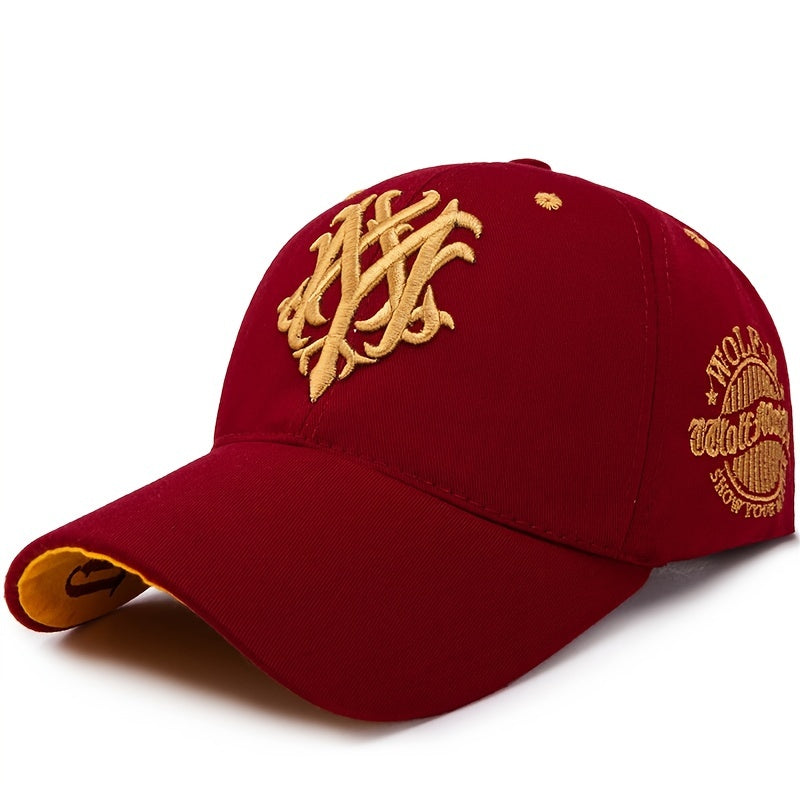 Embroidered Sunshade Sunscreen Baseball Cap For Men And Women