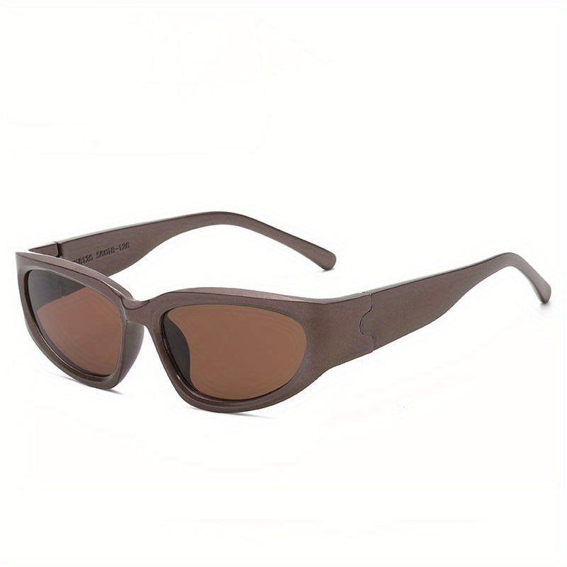 Y2K Wrap Around Sunglasses Futuristic Aviator Outdoor Eyewear UV400